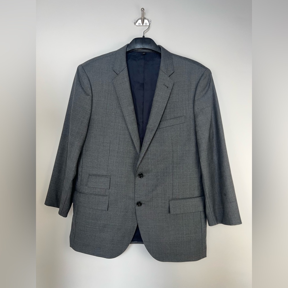J.Crew Ludlow‎ Blazer – Size 44R Super 150s Wool – Loro Piana Gray Micro Check